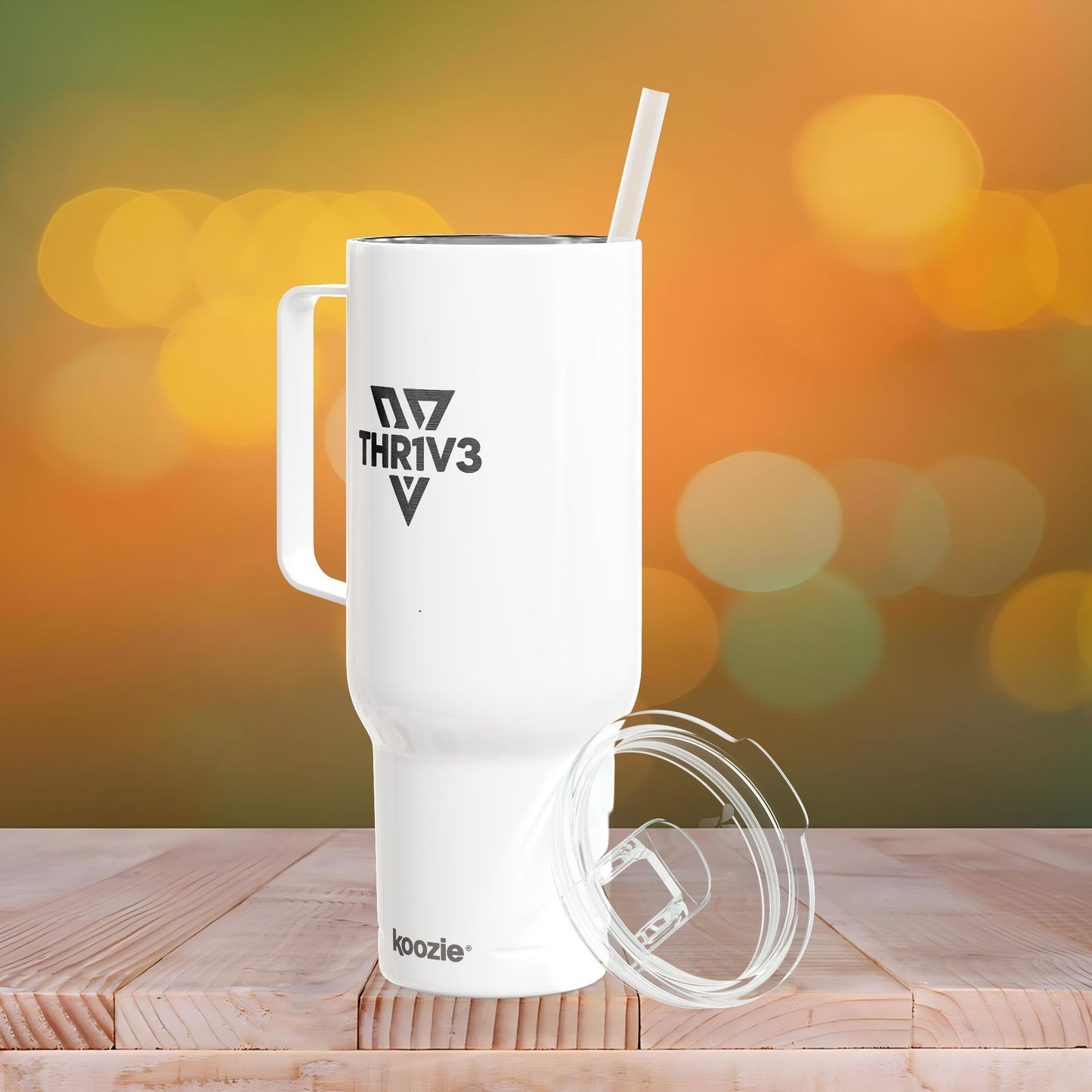 Insulated Tumbler, Engraved THR1V3 Sharp Logo, 40oz