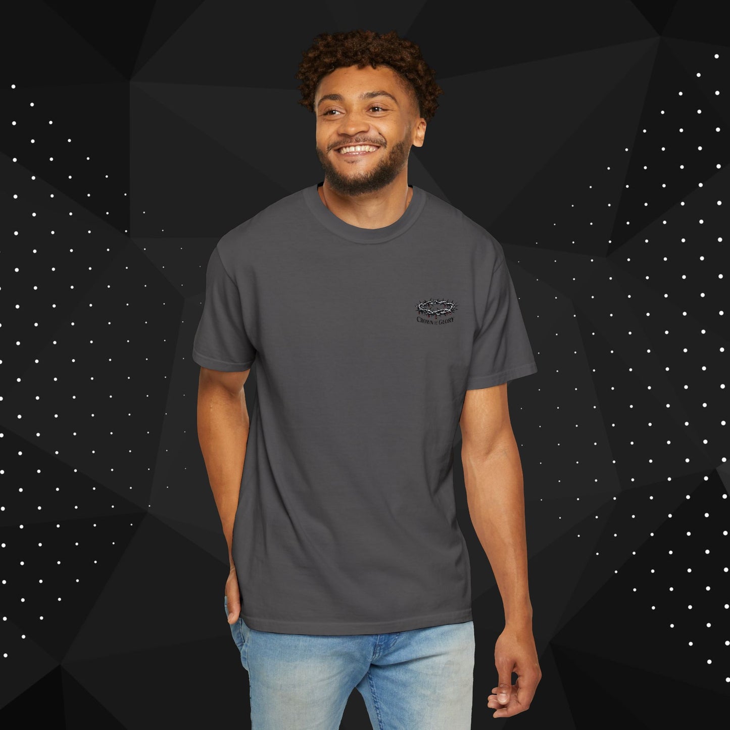 Embroidered Crown of Thorns Crown of Glory T-Shirt Christian Faith Unisex Tee Religious Apparel