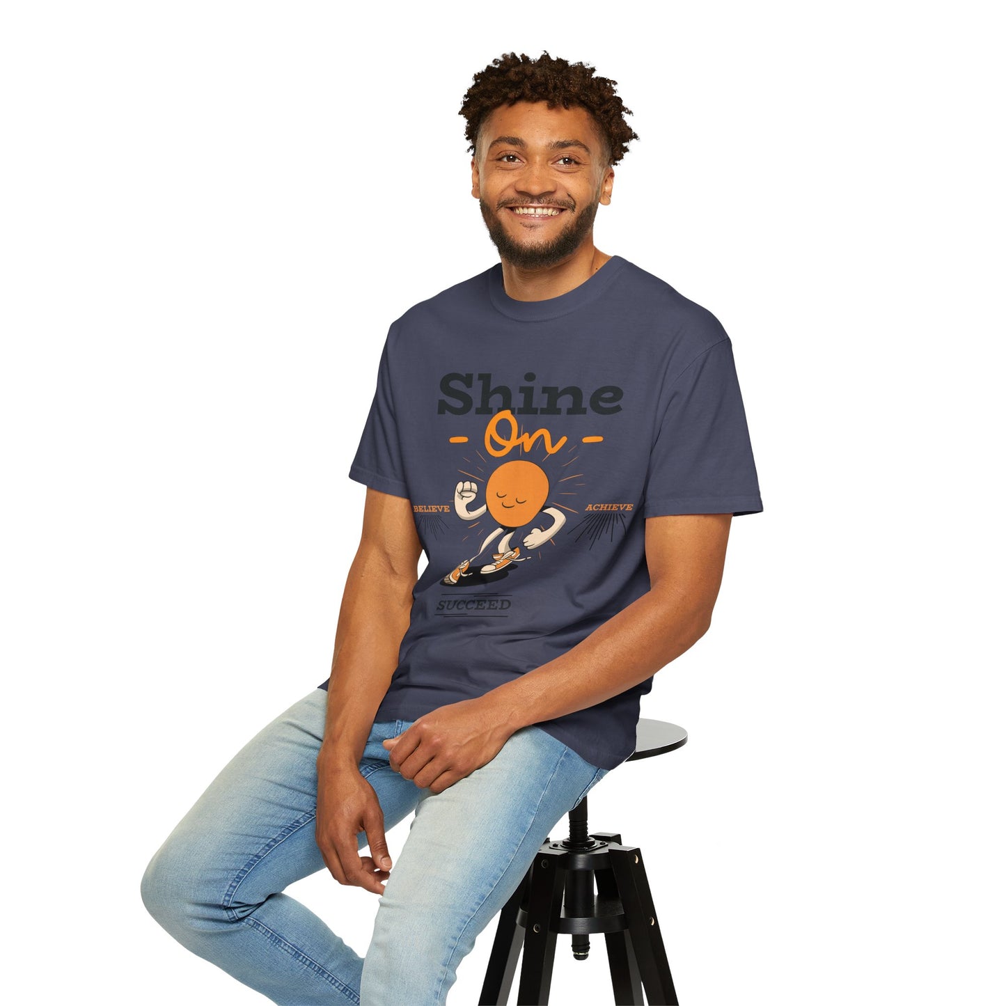 Shine On Unisex T-Shirt, Motivational Tee, Gift for Everyone, Casual Wear, Positive Vibes, Everyday Inspiration
