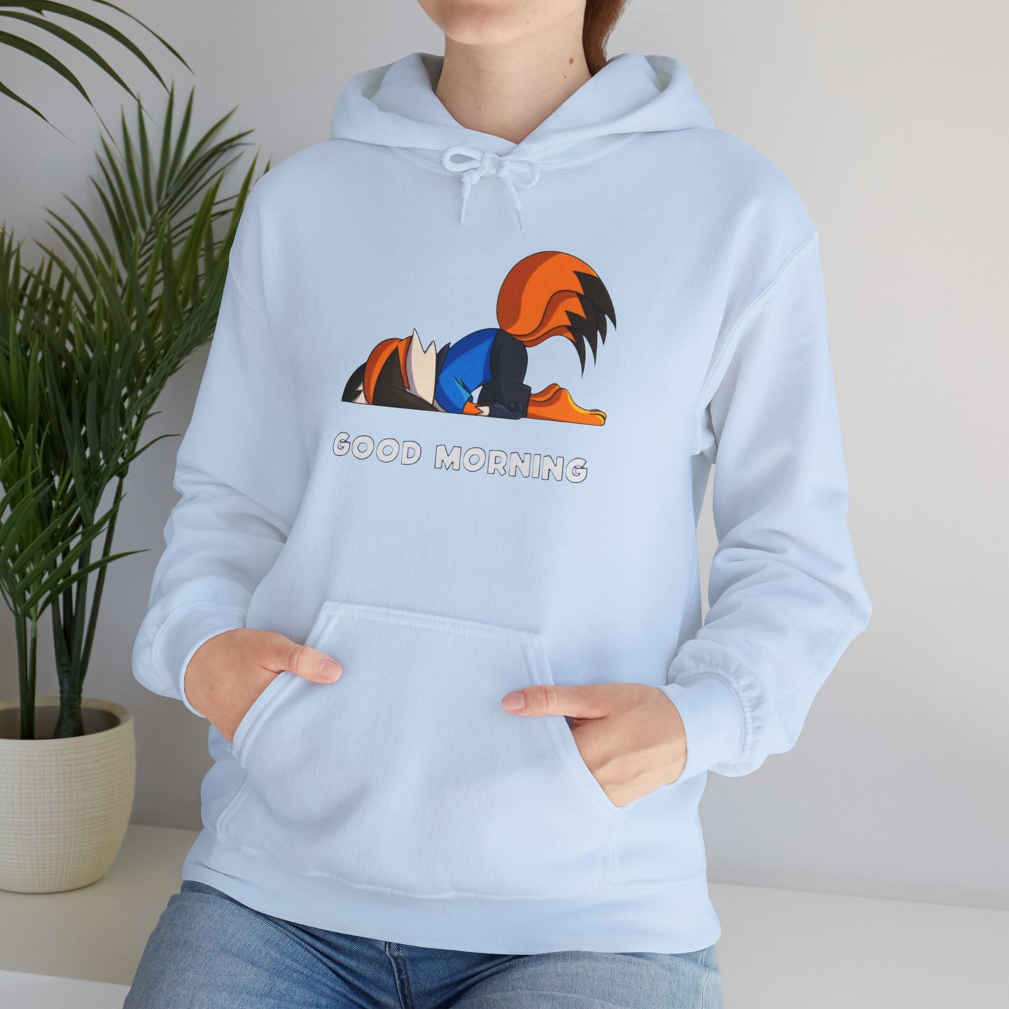 Good Mornings Cartoon Hoodie - Unisex Heavy Blend™ Sweatshirt