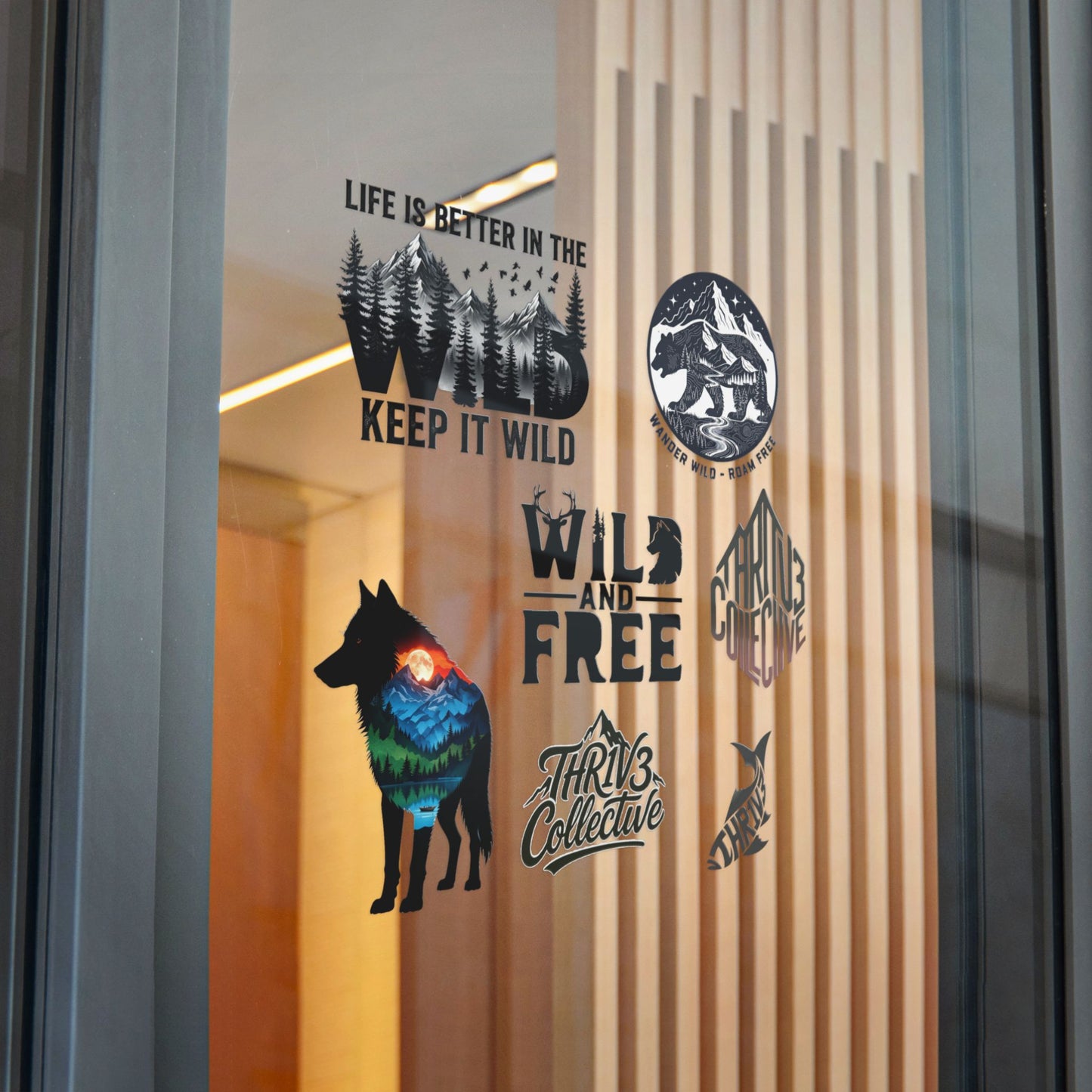 Wild & Free Die-Cut Sticker Pack — Outdoor Adventure Nature Designs (Keep It Wild)