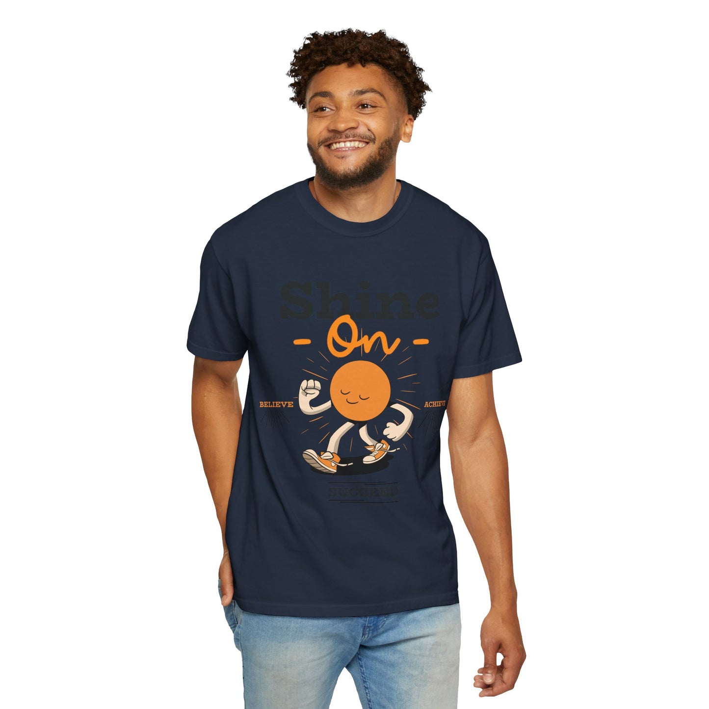 Shine On Unisex T-Shirt, Motivational Tee, Gift for Everyone, Casual Wear, Positive Vibes, Everyday Inspiration