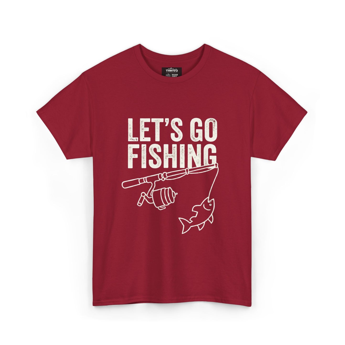 Fishing T-Shirt – "Let's Go Fishing" & "WTF (Where's The Fish)" Graphic Tee for Anglers