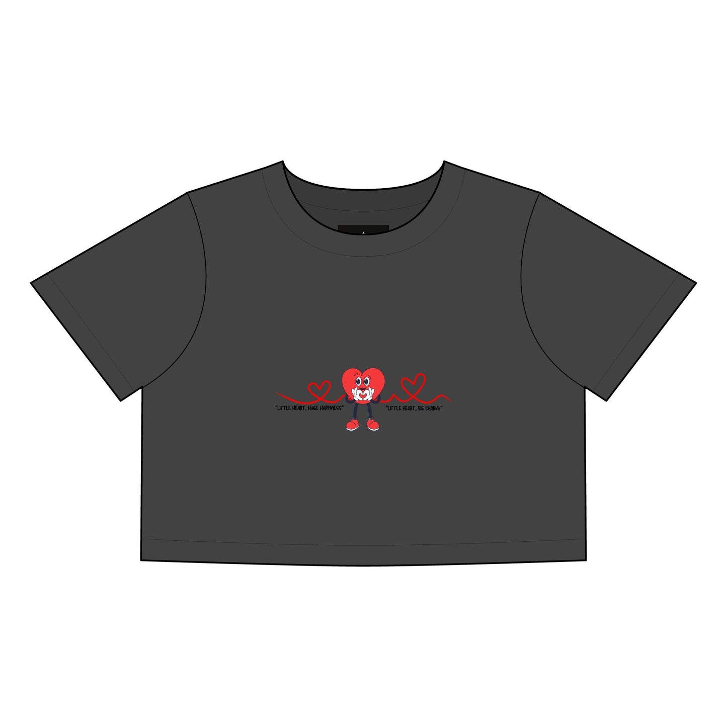 Crop Tee Heart Character Quotes