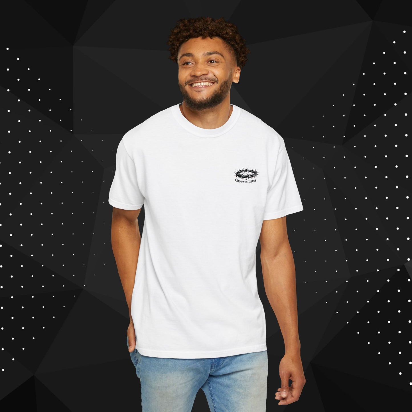 Embroidered Crown of Thorns Crown of Glory T-Shirt Christian Faith Unisex Tee Religious Apparel