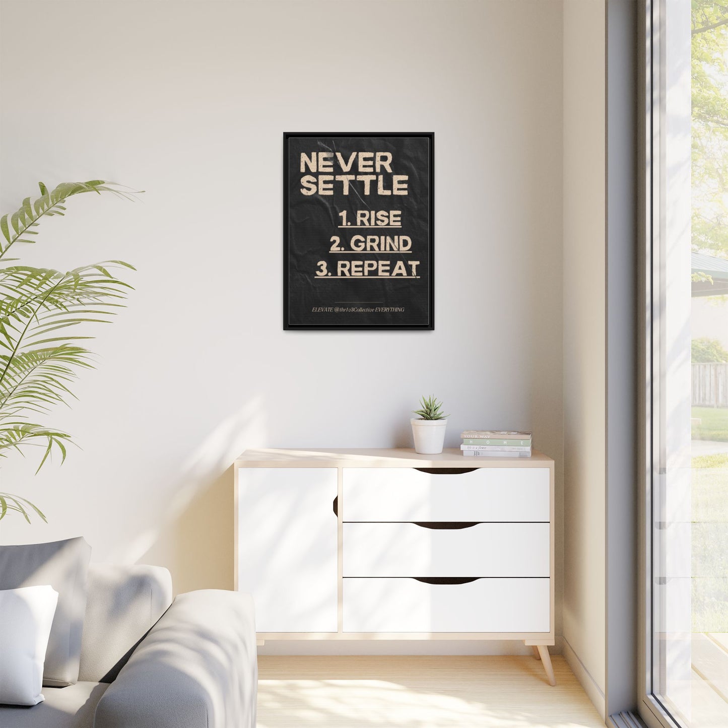 Canvas Print Motivational Inspire Dedication