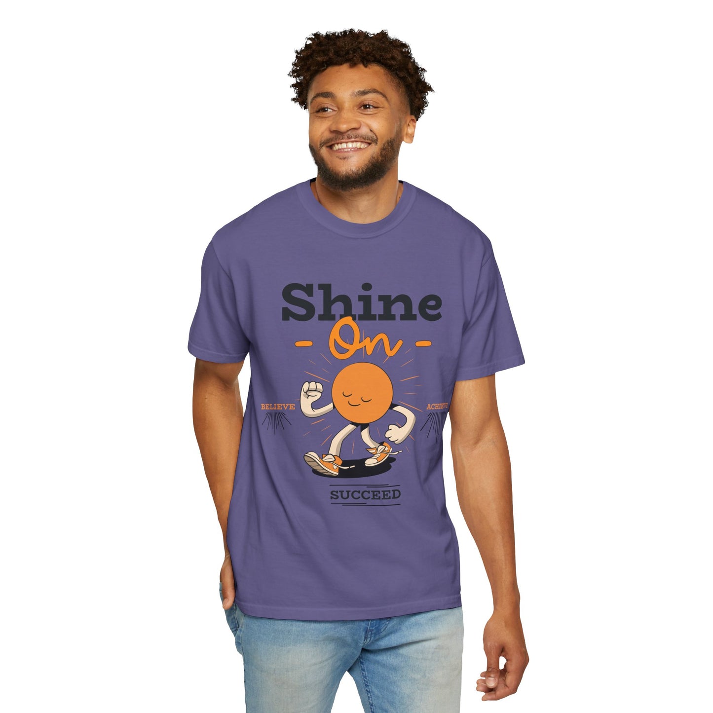 Shine On Unisex T-Shirt, Motivational Tee, Gift for Everyone, Casual Wear, Positive Vibes, Everyday Inspiration