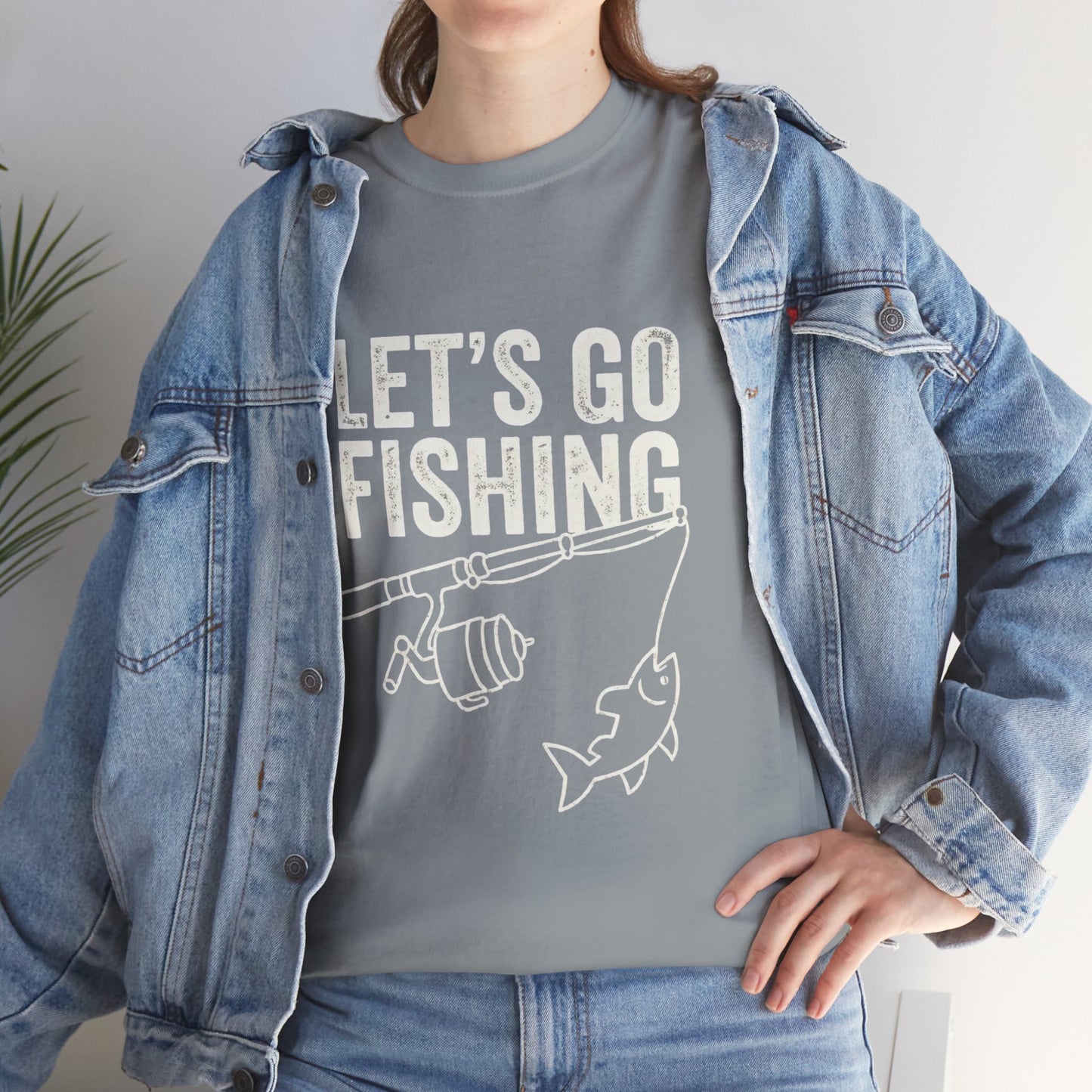 Fishing T-Shirt – "Let's Go Fishing" & "WTF (Where's The Fish)" Graphic Tee for Anglers