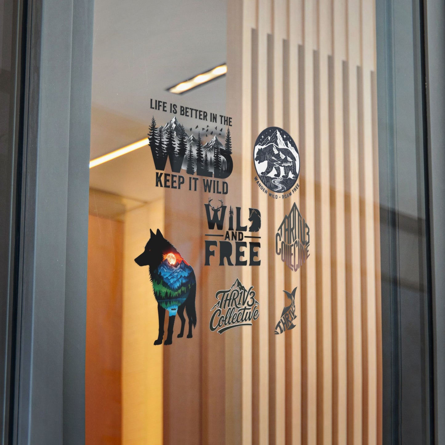 Wild & Free Die-Cut Sticker Pack — Outdoor Adventure Nature Designs (Keep It Wild)