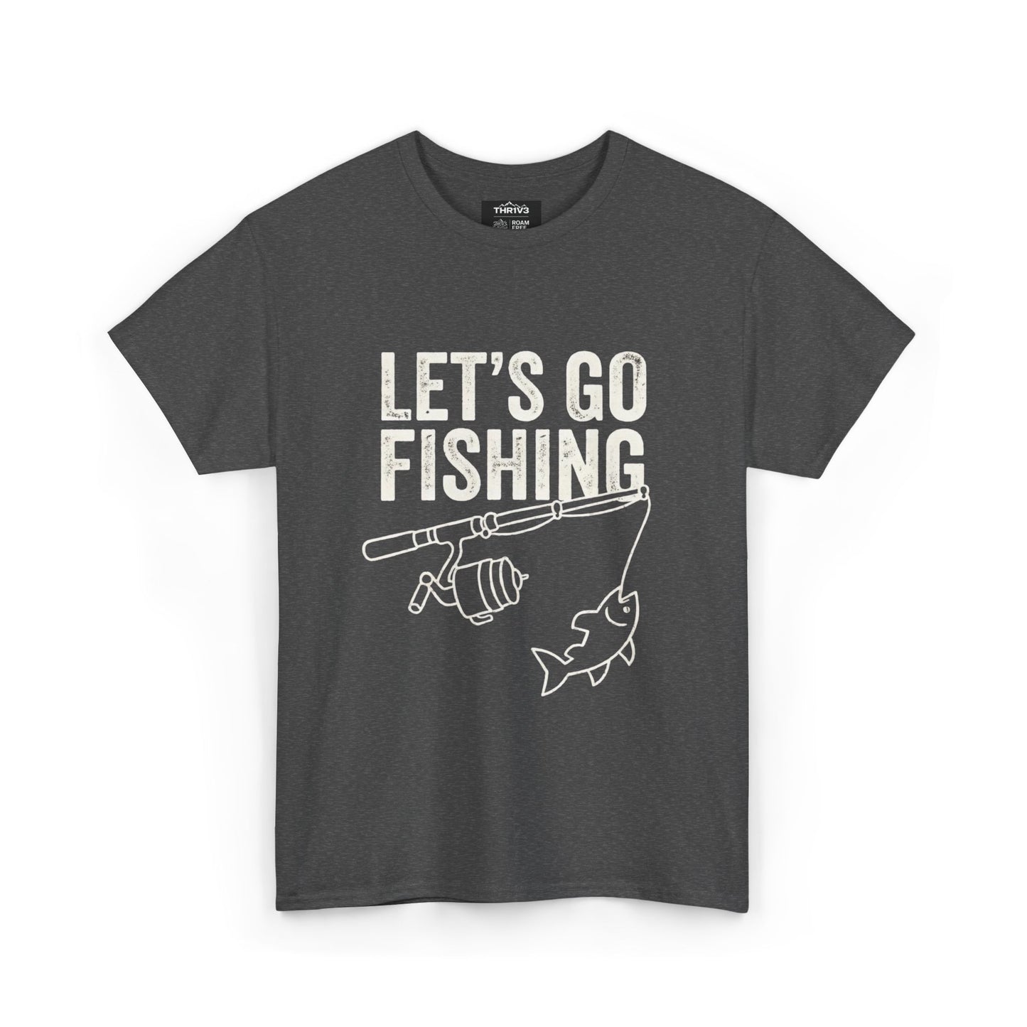 Fishing T-Shirt – "Let's Go Fishing" & "WTF (Where's The Fish)" Graphic Tee for Anglers