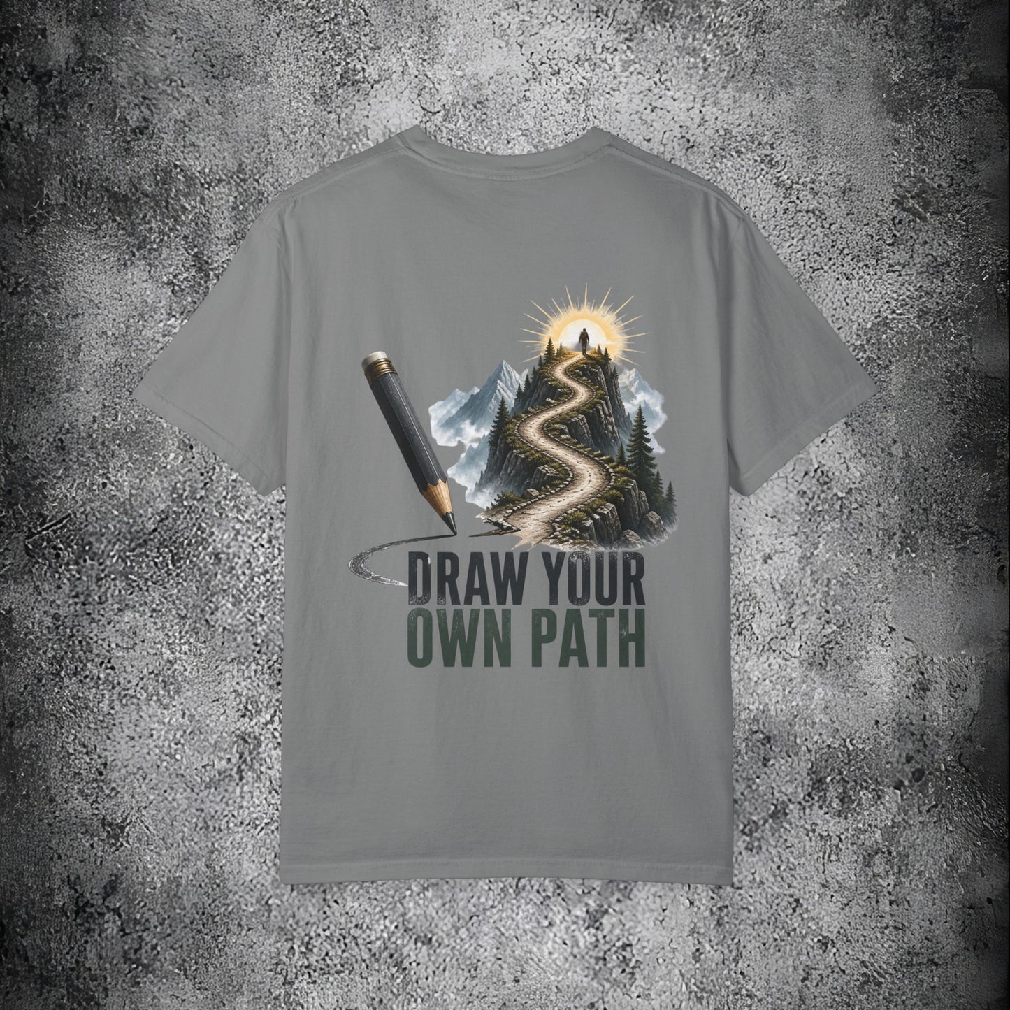 T-Shirt — Draw Your Own Path Inspirational Graphic Tee
