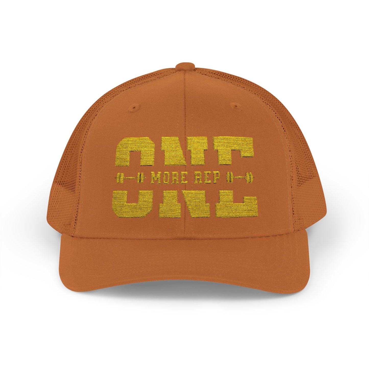 Motivational Gym Snapback Trucker Cap - "One More Rep"