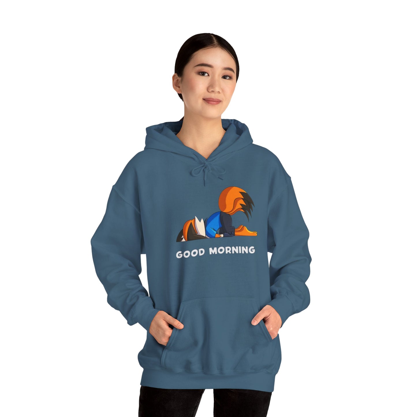 Good Mornings Cartoon Hoodie - Unisex Heavy Blend™ Sweatshirt