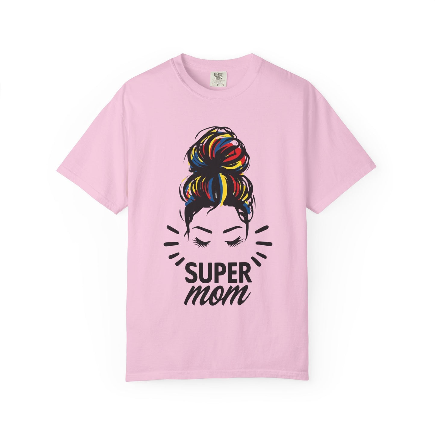 Supermom Women's Tee, Vibrant Bold Unisex T-shirt, Colorful Mother's Day Shirt, Embrace Mom Gift, Fun Graphic Tees for Her