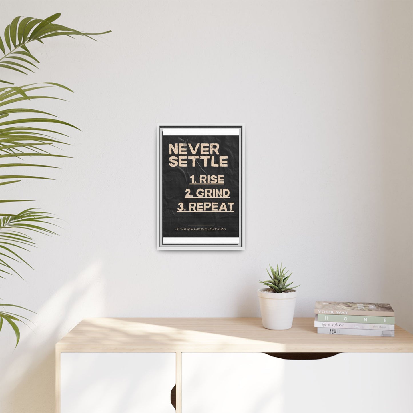 Canvas Print Motivational Inspire Dedication