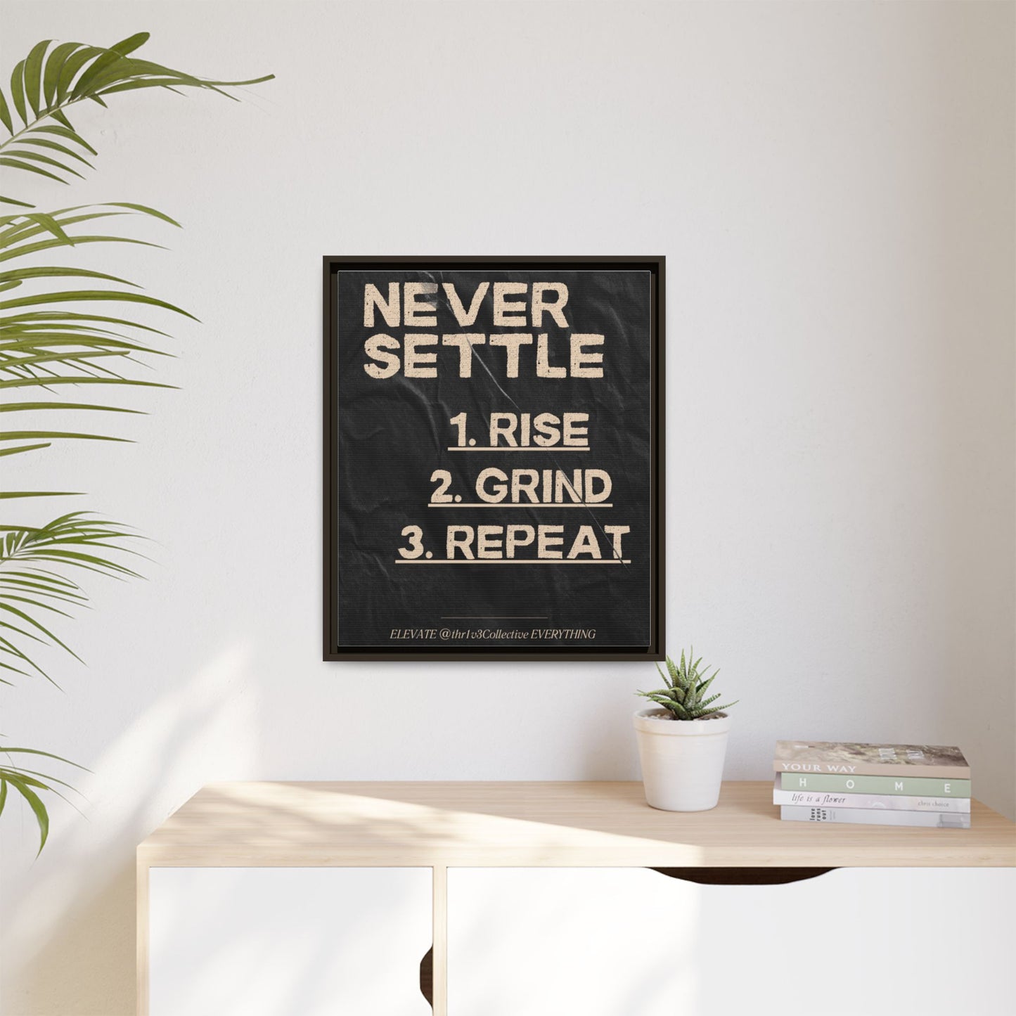 Canvas Print Motivational Inspire Dedication