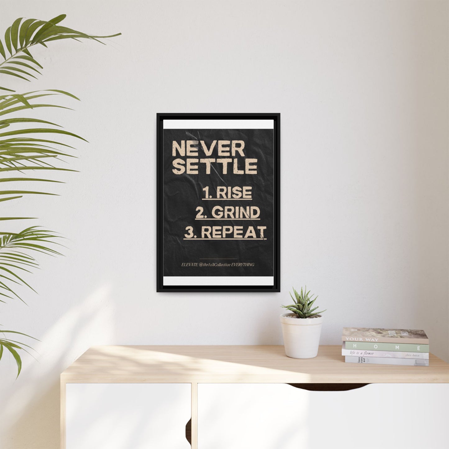 Canvas Print Motivational Inspire Dedication