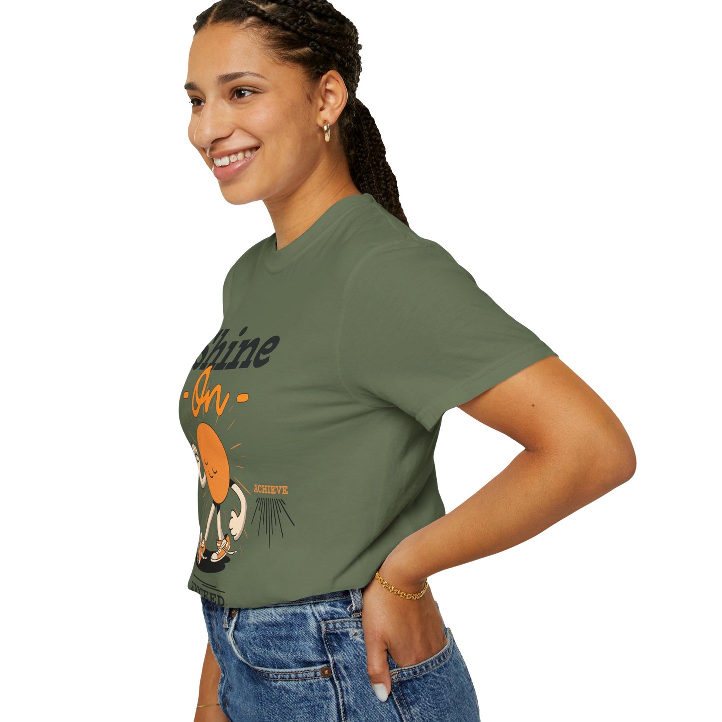 Shine On Unisex T-Shirt, Motivational Tee, Gift for Everyone, Casual Wear, Positive Vibes, Everyday Inspiration