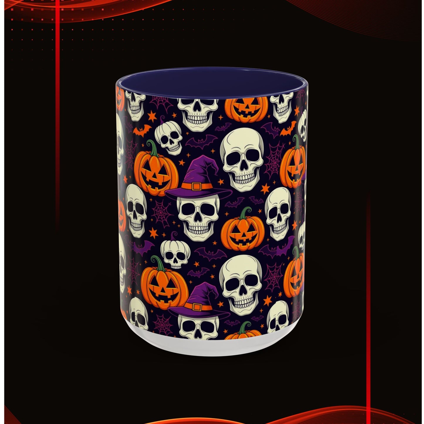 Coffee Mug - Vibrant Pumpkin Witch Fest Design