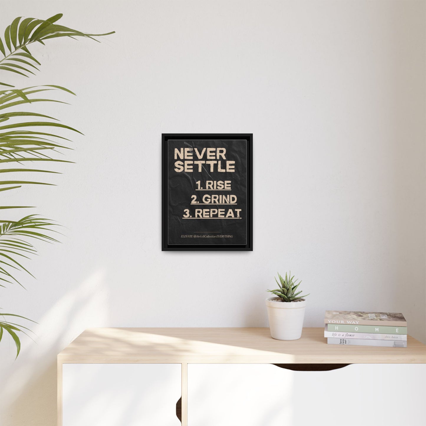 Canvas Print Motivational Inspire Dedication