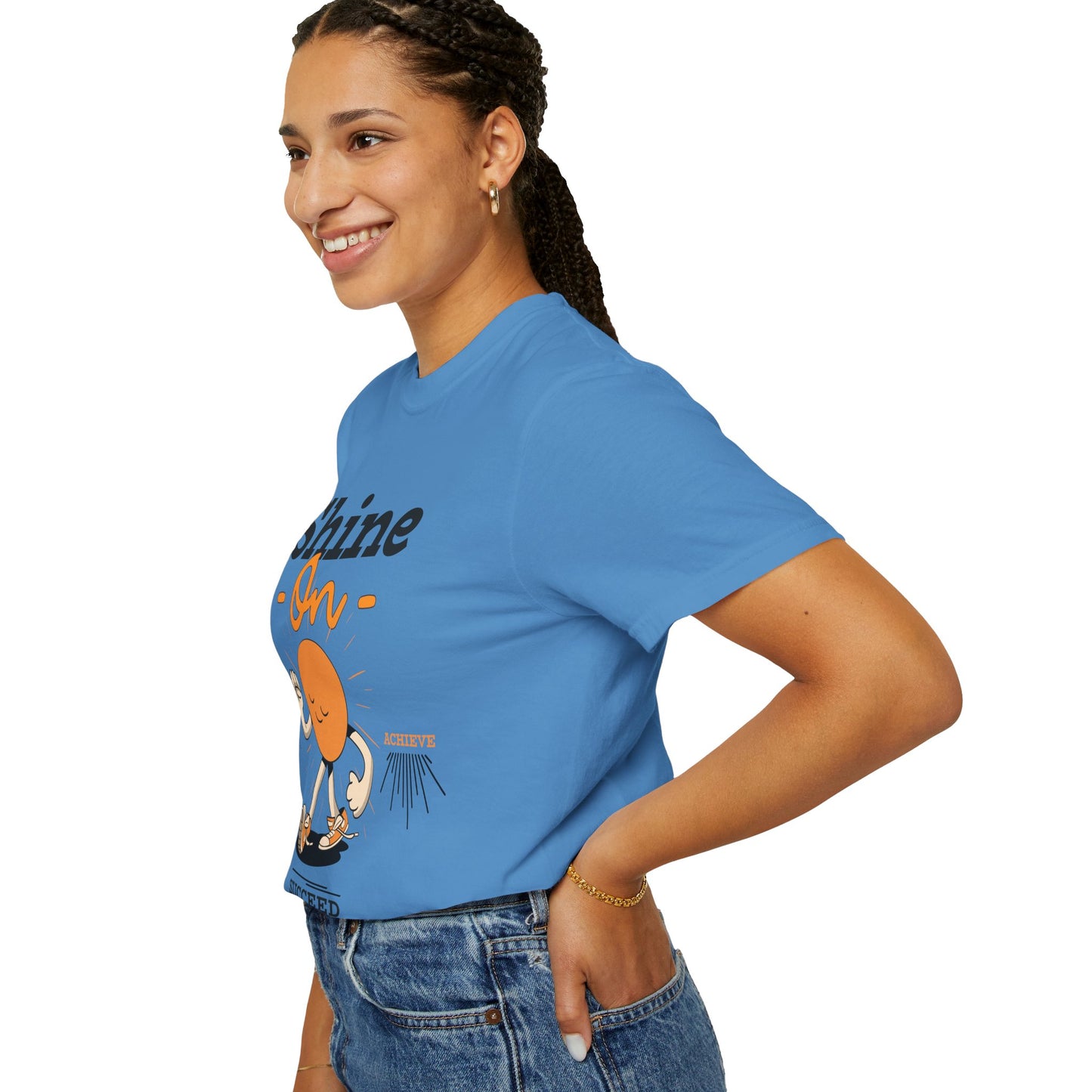 Shine On Unisex T-Shirt, Motivational Tee, Gift for Everyone, Casual Wear, Positive Vibes, Everyday Inspiration