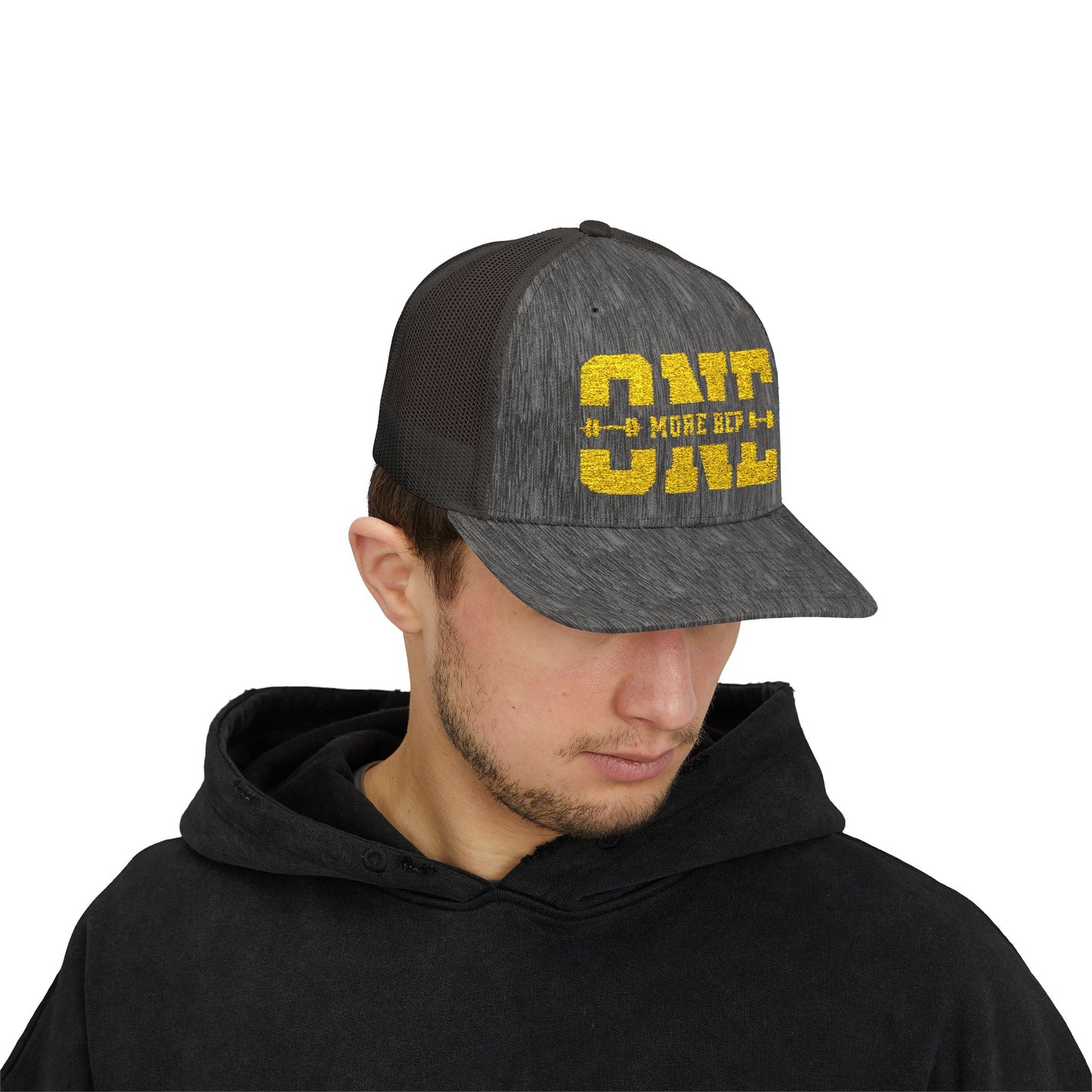 Motivational Gym Snapback Trucker Cap - "One More Rep"