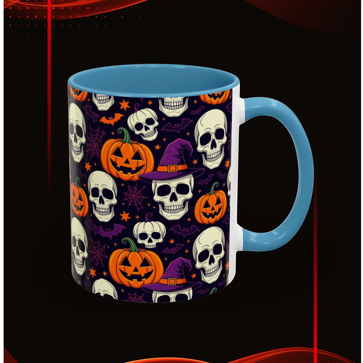 Coffee Mug - Vibrant Pumpkin Witch Fest Design