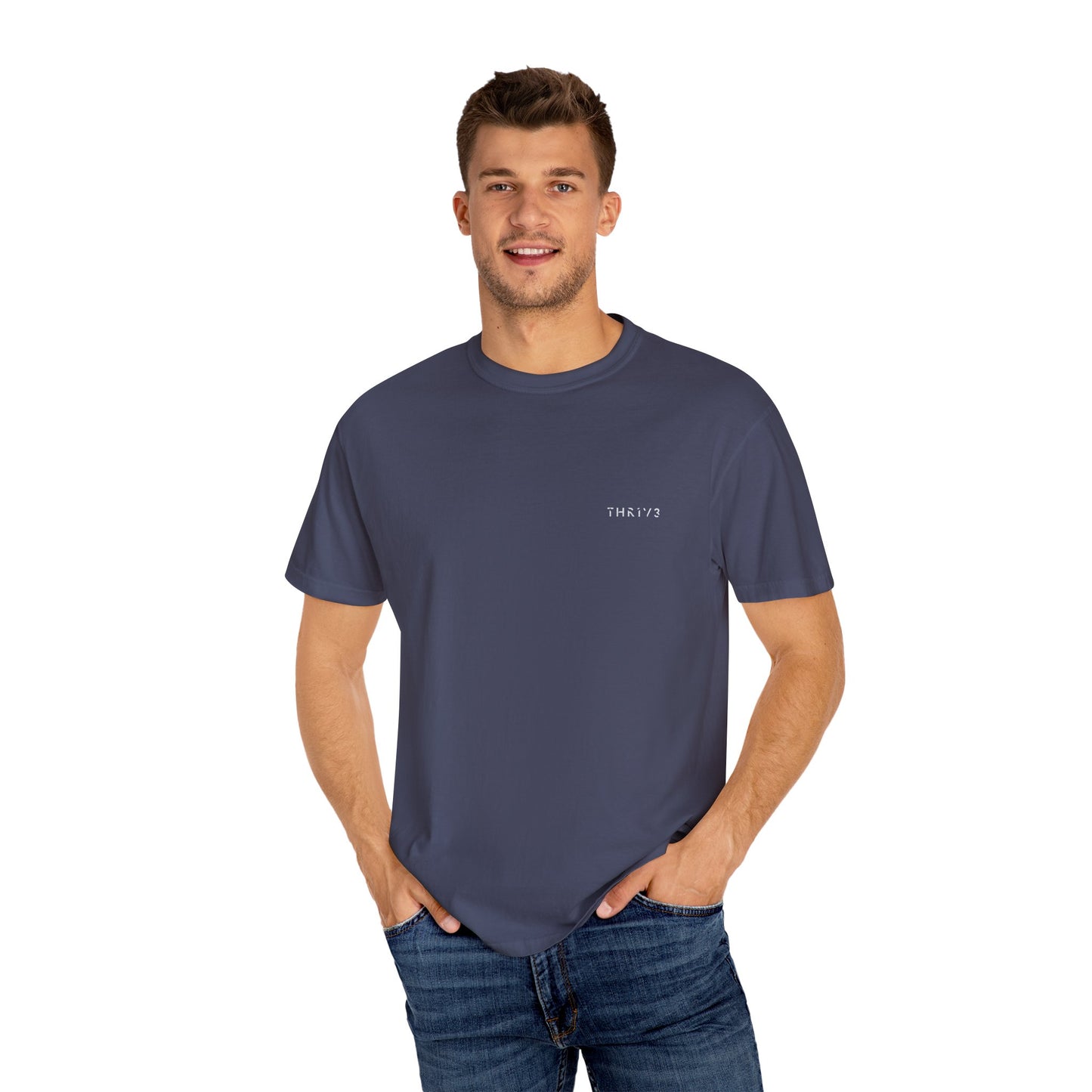 Motivational Garment-Dyed T-shirt - Emphasizing Value of Time
