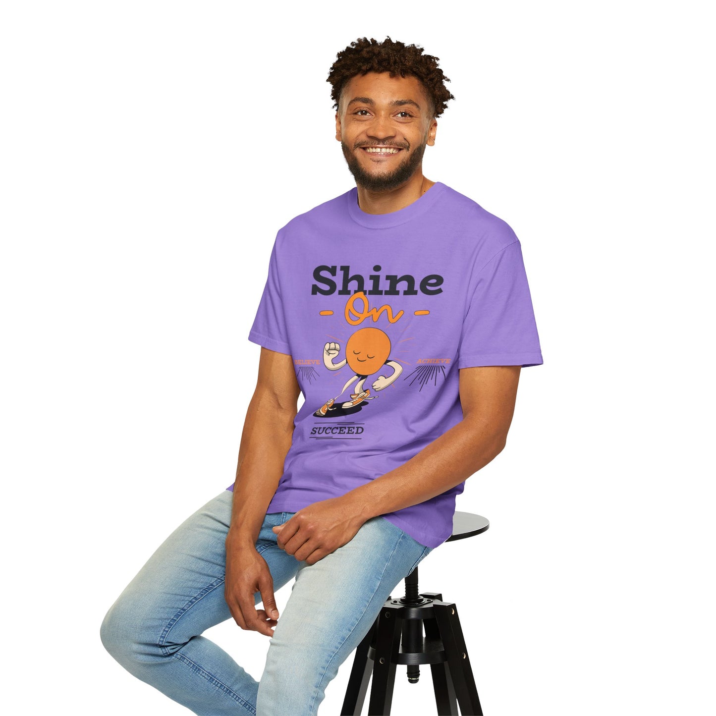 Shine On Unisex T-Shirt, Motivational Tee, Gift for Everyone, Casual Wear, Positive Vibes, Everyday Inspiration