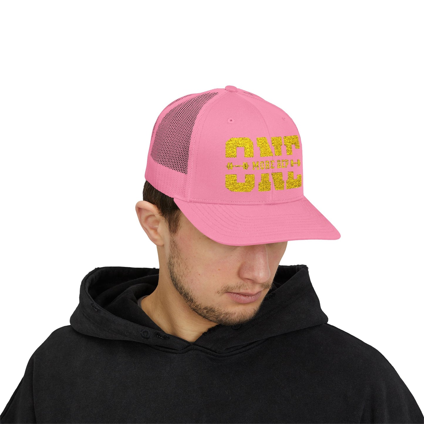 Motivational Gym Snapback Trucker Cap - "One More Rep"