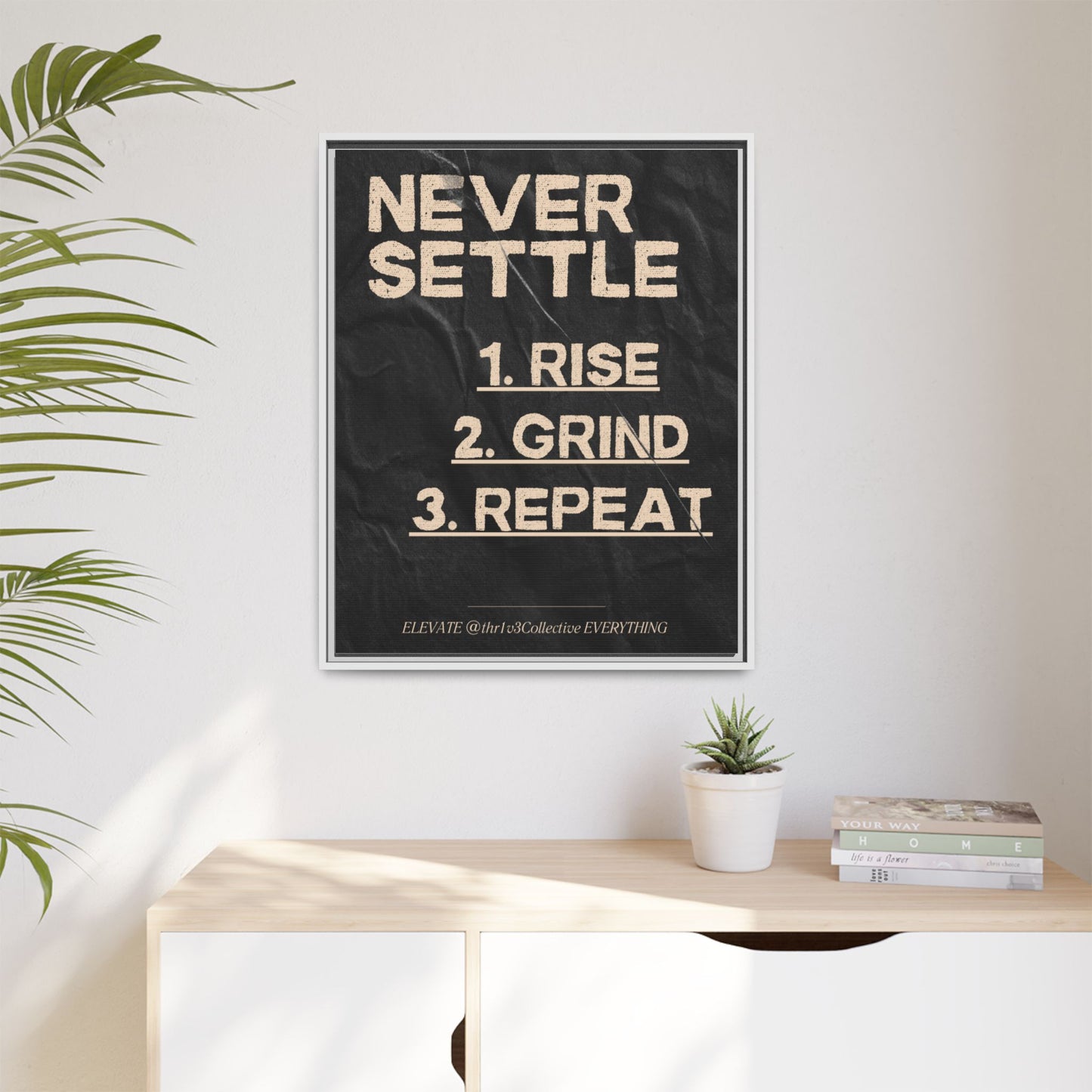 Canvas Print Motivational Inspire Dedication