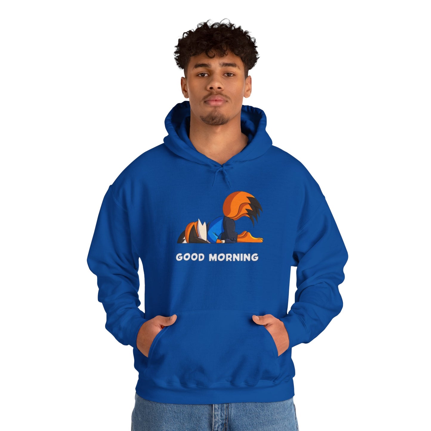 Good Mornings Cartoon Hoodie - Unisex Heavy Blend™ Sweatshirt