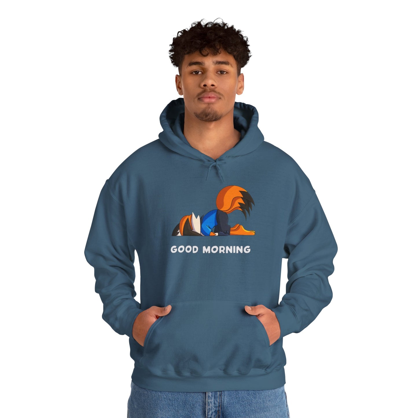 Good Mornings Cartoon Hoodie - Unisex Heavy Blend™ Sweatshirt