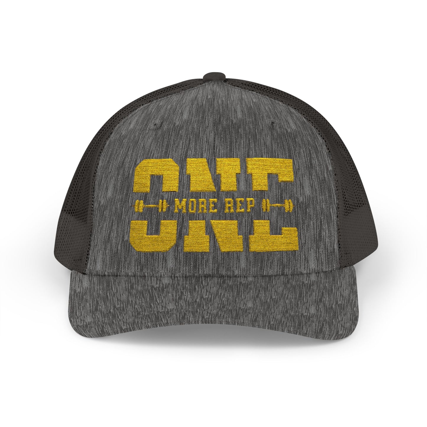 Motivational Gym Snapback Trucker Cap - "One More Rep"