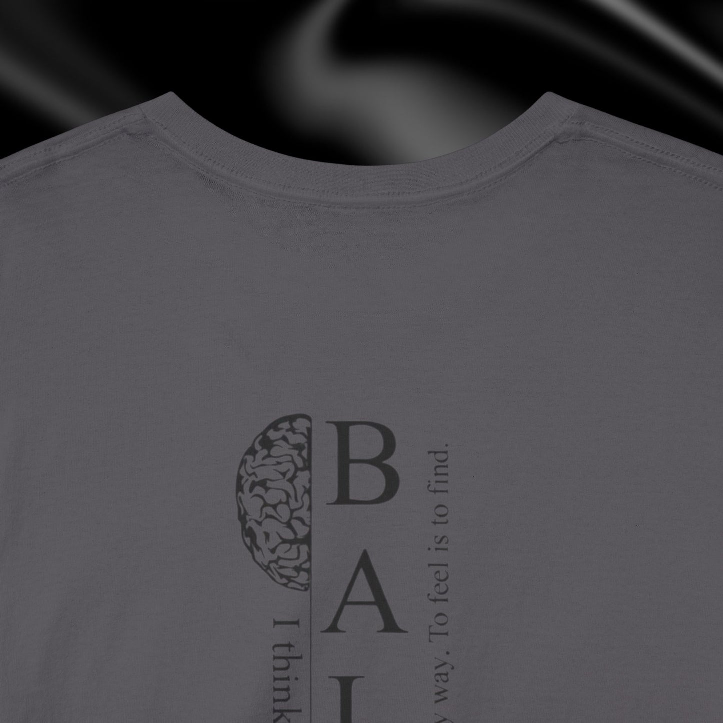 Balance Graphic Tee — Minimal Yin Yang Design with 'BALANCE' Typography