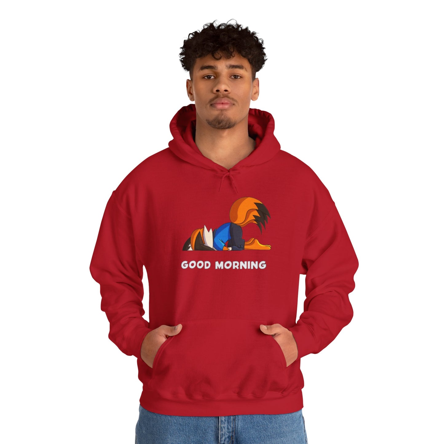 Good Mornings Cartoon Hoodie - Unisex Heavy Blend™ Sweatshirt