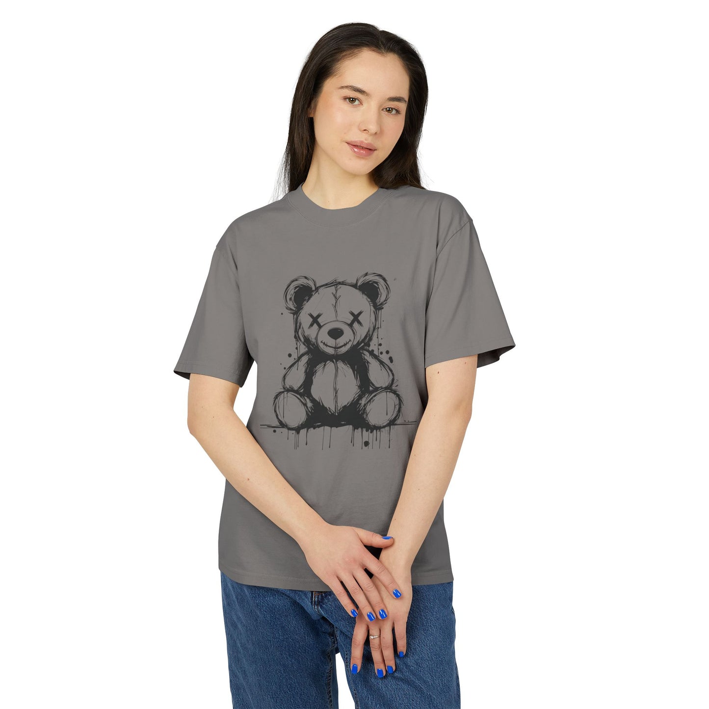 Chic Bear Graphic Tee for Casual Style
