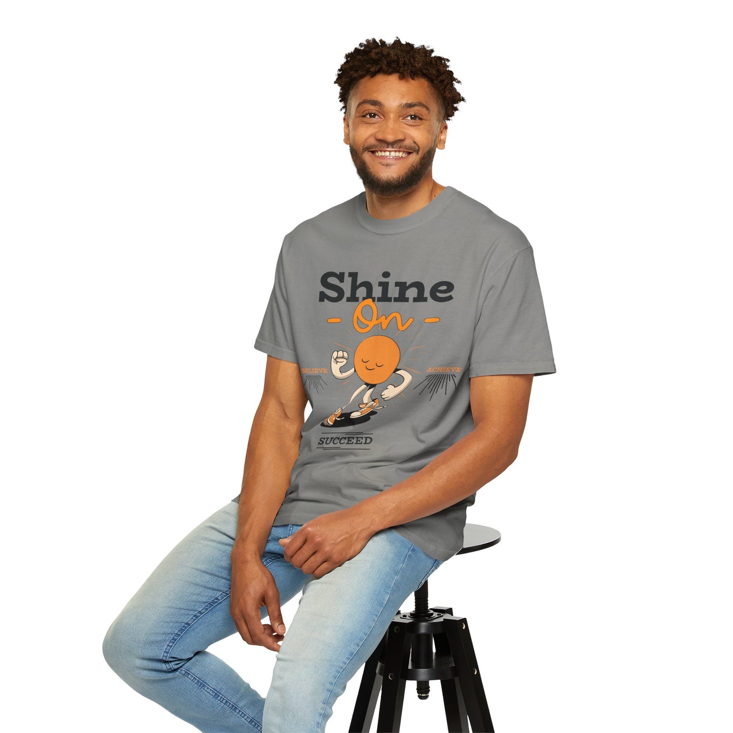 Shine On Unisex T-Shirt, Motivational Tee, Gift for Everyone, Casual Wear, Positive Vibes, Everyday Inspiration