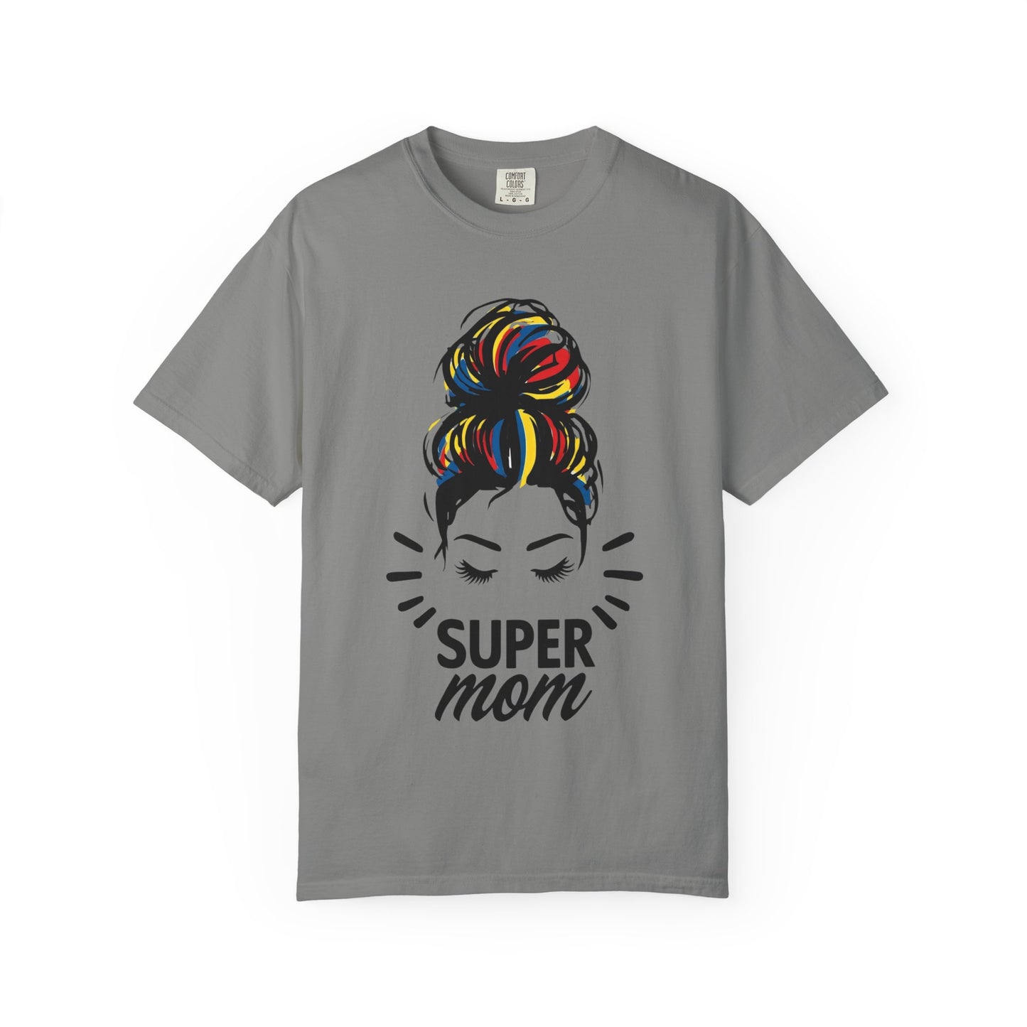 Supermom Women's Tee, Vibrant Bold Unisex T-shirt, Colorful Mother's Day Shirt, Embrace Mom Gift, Fun Graphic Tees for Her