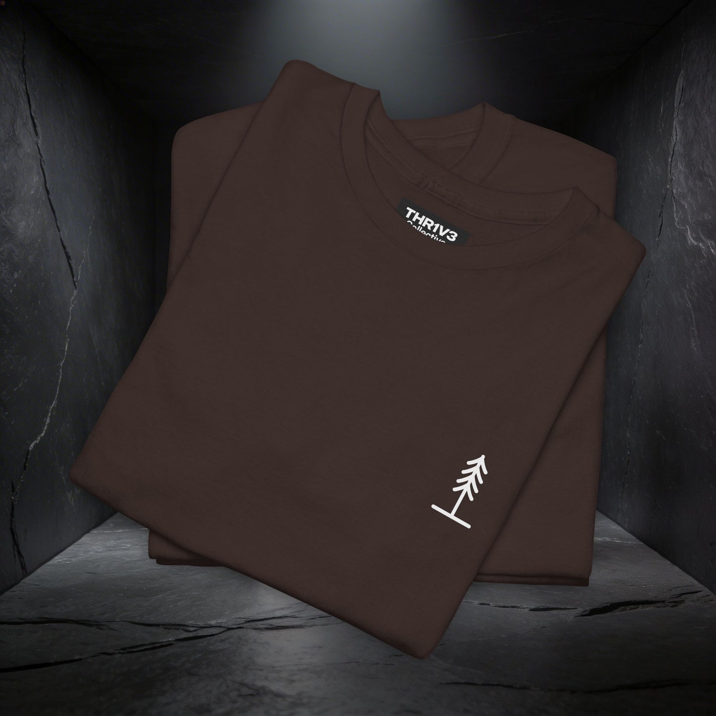 Cross & Mountain Tee — Rustic Christian Graphic T-Shirt