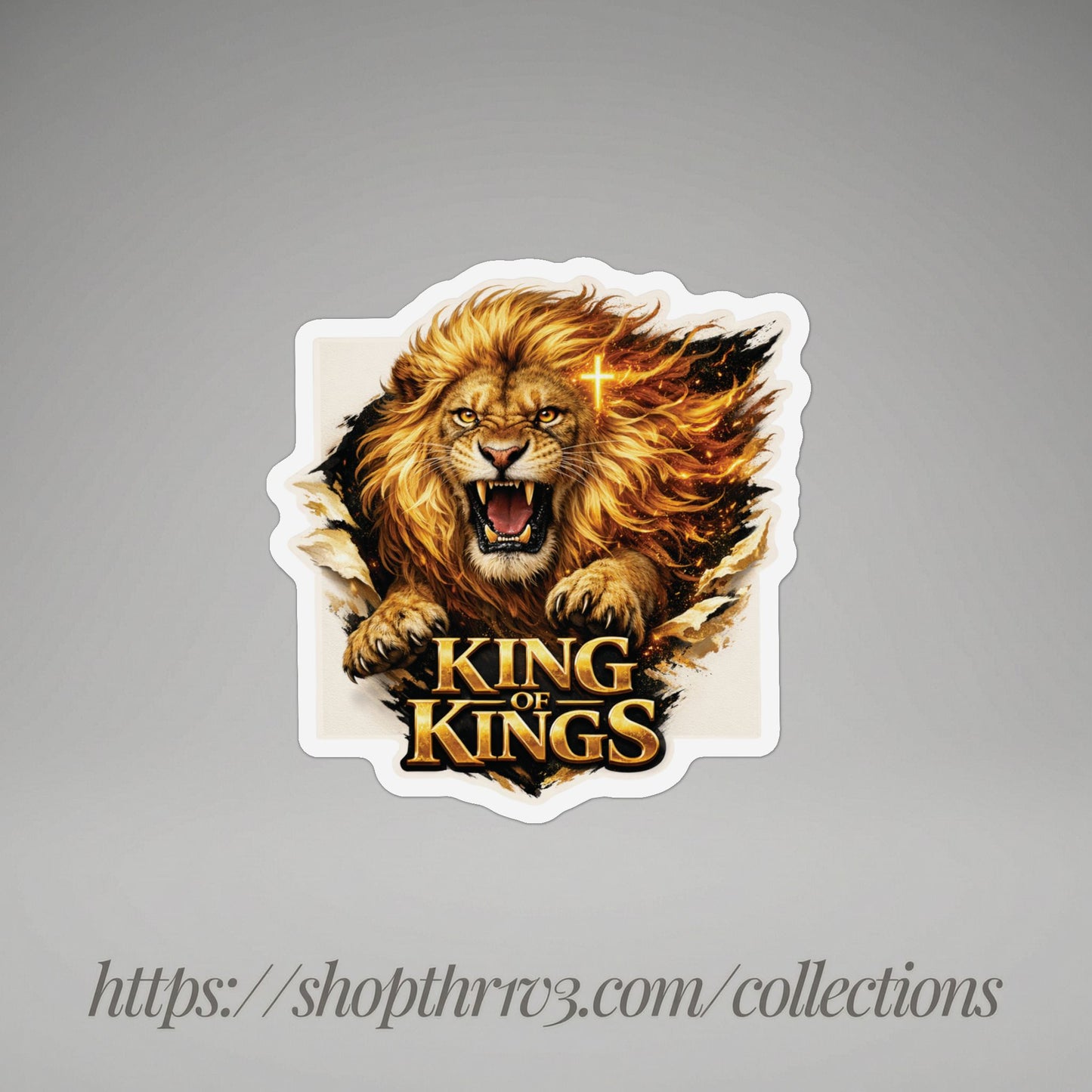 5 Christian Faith Custom Magnets - "Put On The Full Armor" “King of Kings" “Balance Smile” “THR1V3” & a Golden Crest
