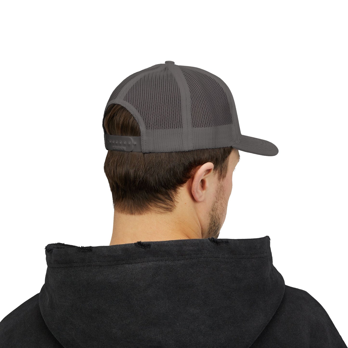 Embroidered Christian Fish Snapback Trucker Cap