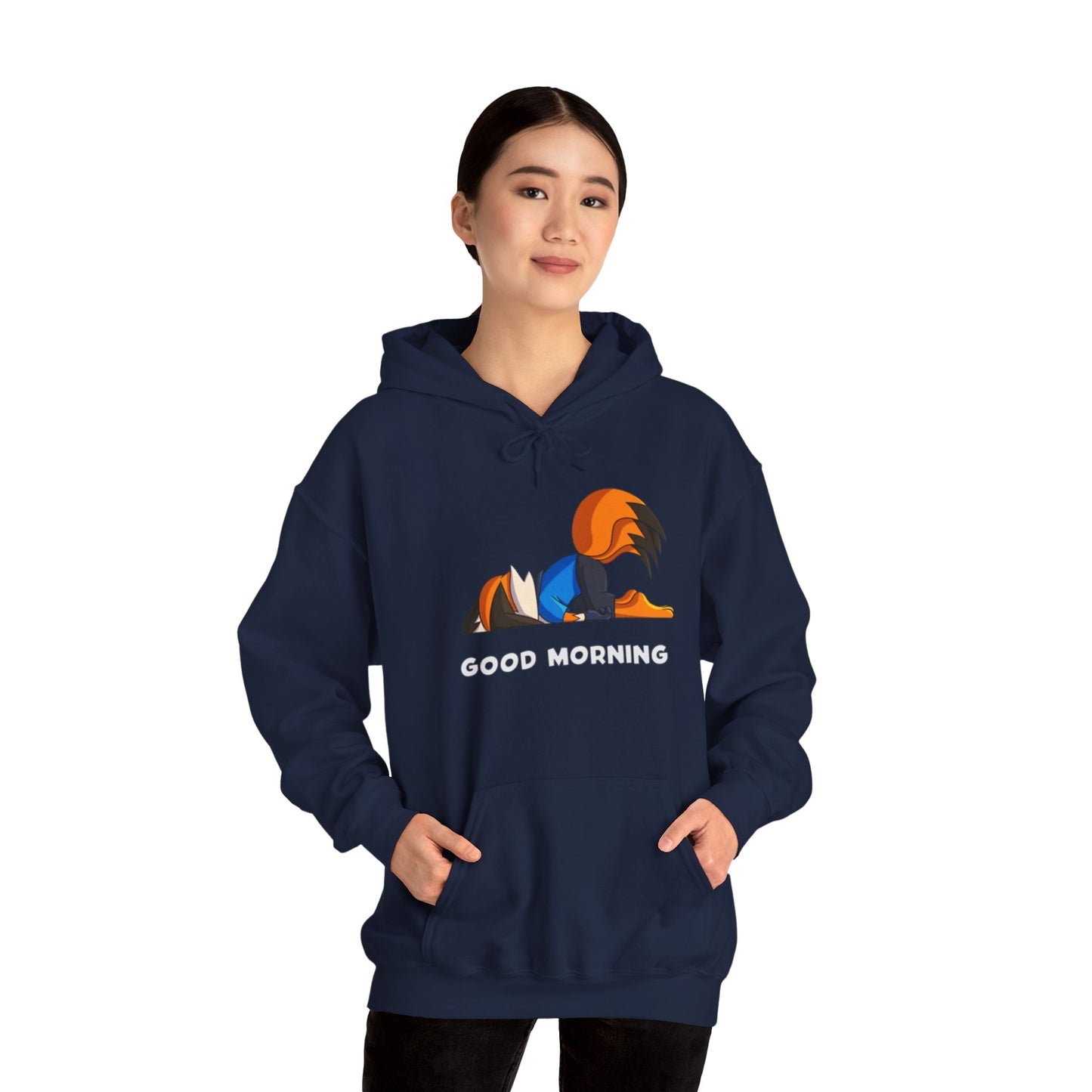 Good Mornings Cartoon Hoodie - Unisex Heavy Blend™ Sweatshirt