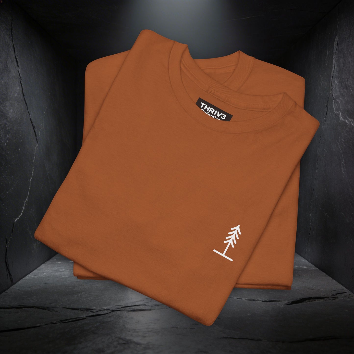 Cross & Mountain Tee — Rustic Christian Graphic T-Shirt