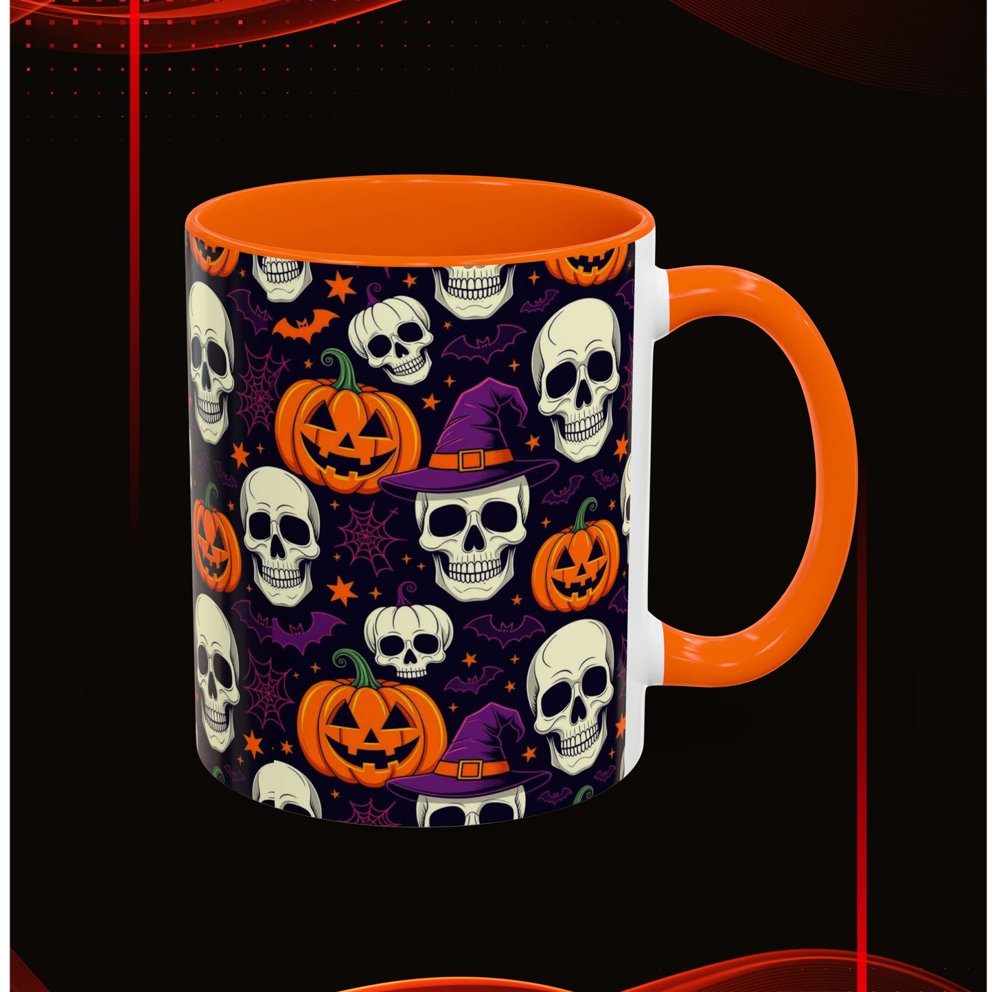 Coffee Mug - Vibrant Pumpkin Witch Fest Design