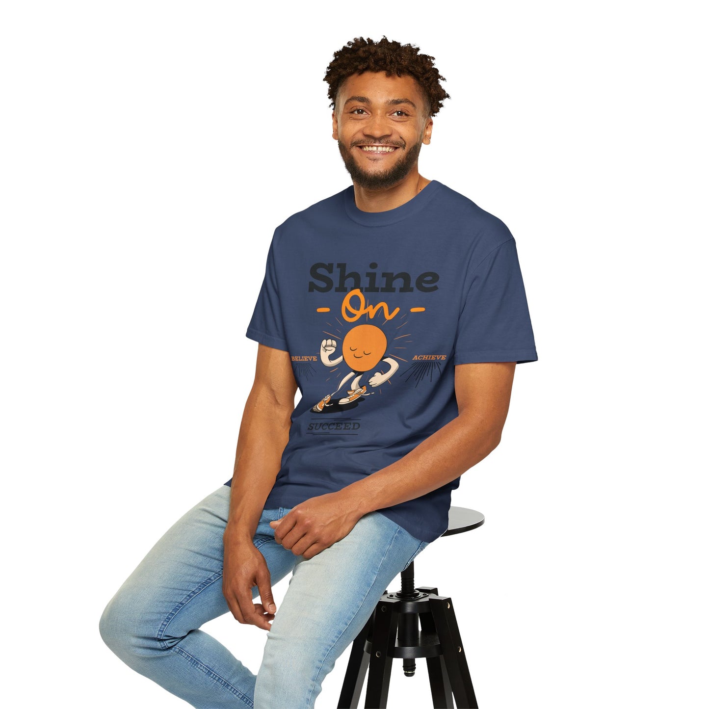 Shine On Unisex T-Shirt, Motivational Tee, Gift for Everyone, Casual Wear, Positive Vibes, Everyday Inspiration