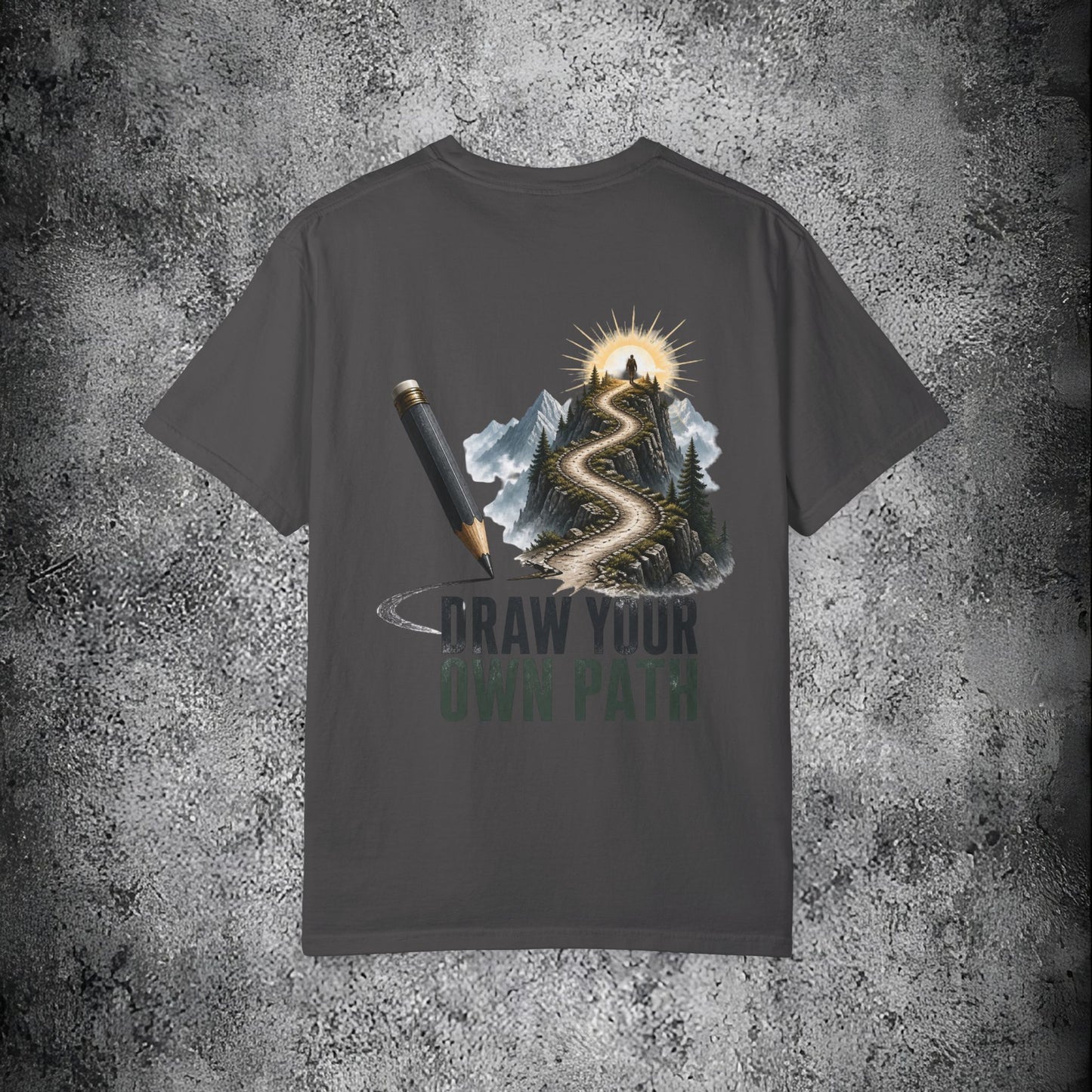 T-Shirt — Draw Your Own Path Inspirational Graphic Tee