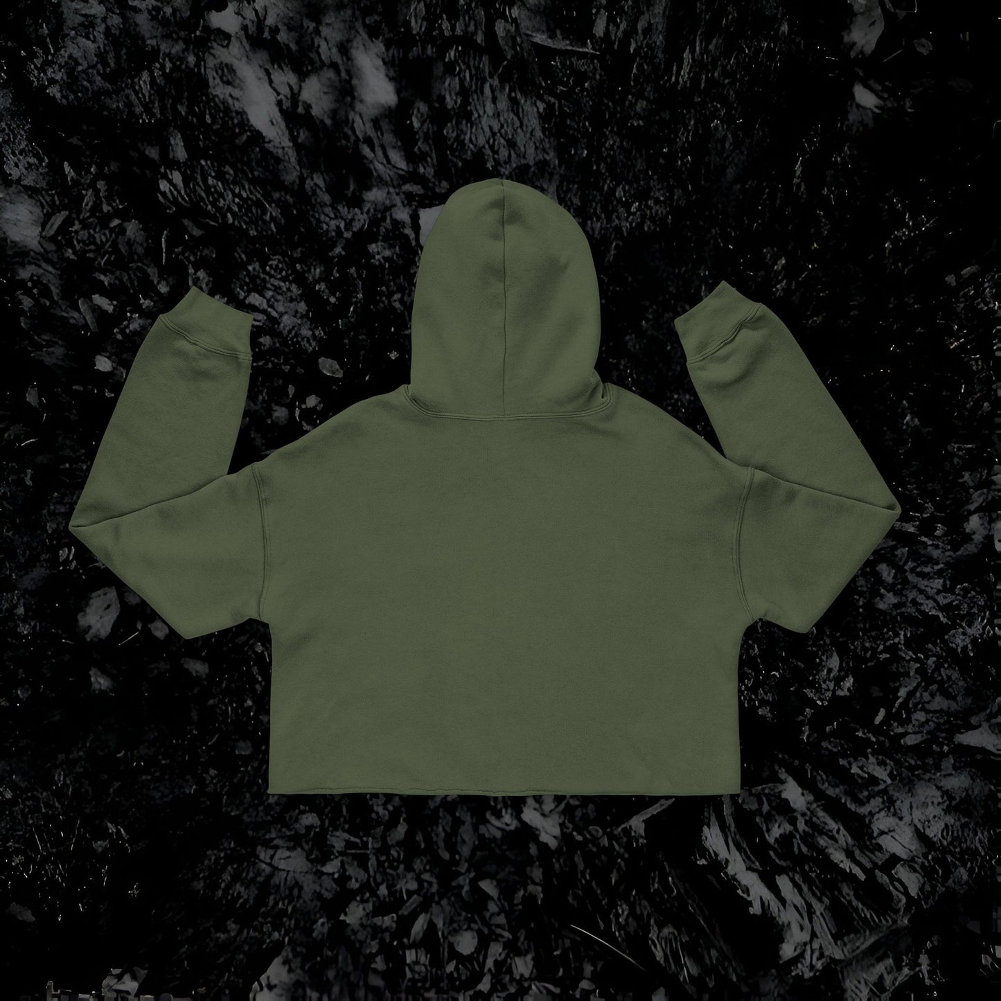 Cropped Hoodie Mystic Wolf Wilderness Paw Prnt