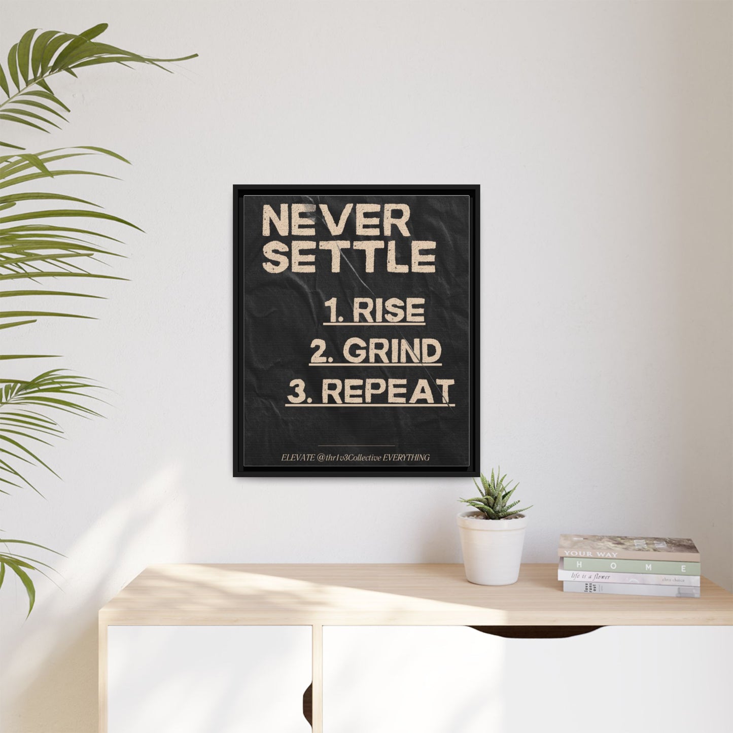 Canvas Print Motivational Inspire Dedication