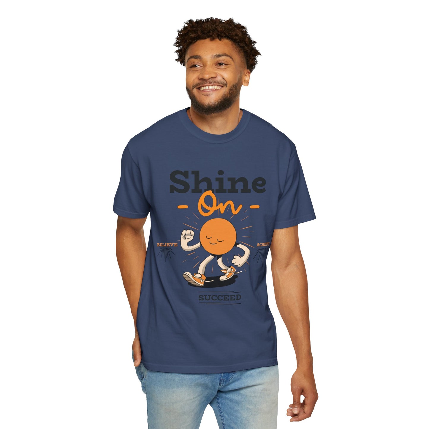 Shine On Unisex T-Shirt, Motivational Tee, Gift for Everyone, Casual Wear, Positive Vibes, Everyday Inspiration